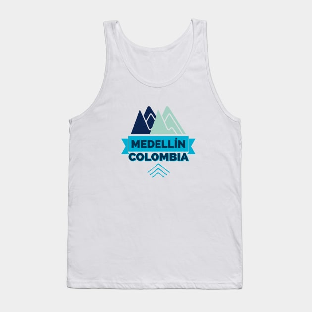 Medellín Colombia Travel Love Tank Top by cricky